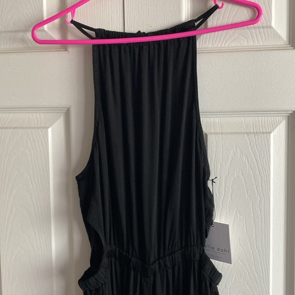 •Bella Dahl Halter Cutout Jumpsuit Cropped - Picture 6 of 8